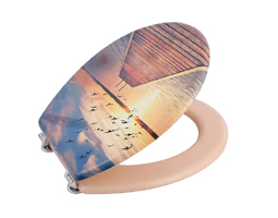 模压木UV印刷加长马桶座圈