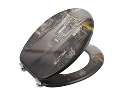 MDF纽约设计印刷马桶座圈